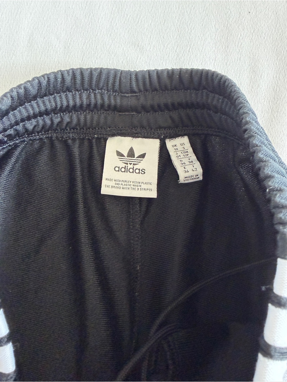 Adidas Black Three-Stripe Track Pants - Picture 4 of 6